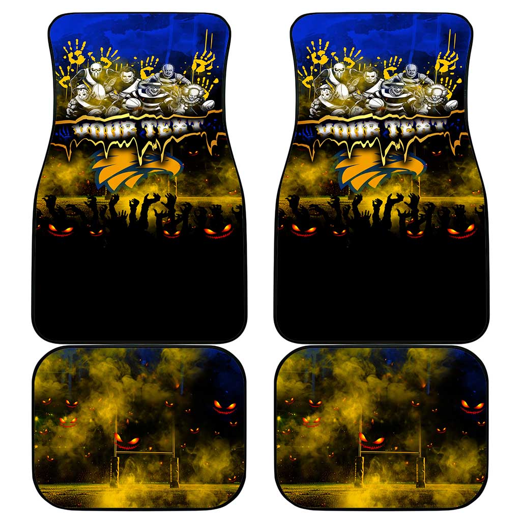 Step Into Horror Domain Eagles Football Car Mats Halloween Horror Movie Characters - Aussie Hoodie