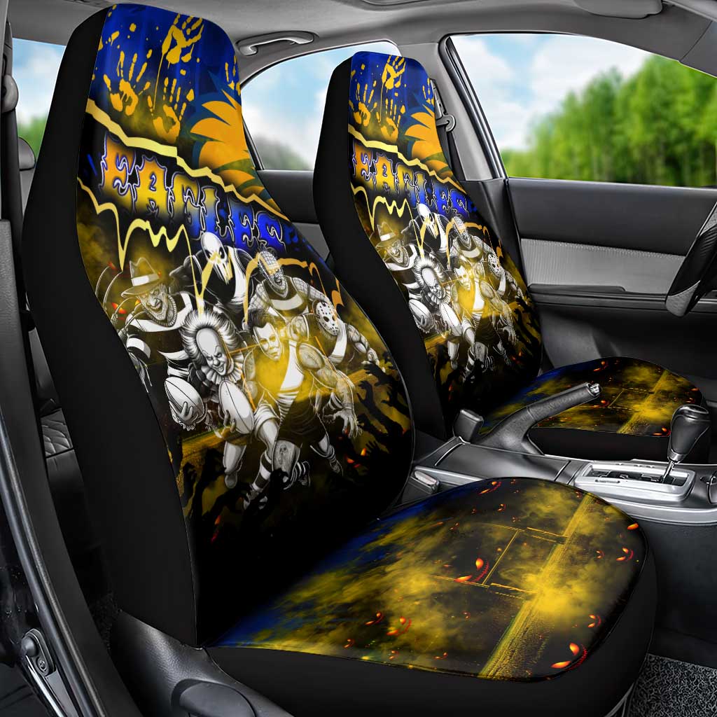 Step Into Horror Domain Eagles Football Car Seat Cover Halloween Horror Movie Characters - Aussie Hoodie