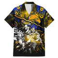 Step Into Horror Domain Eagles Football Family Matching Mermaid Dress and Hawaiian Shirt Halloween Horror Movie Characters - Aussie Hoodie