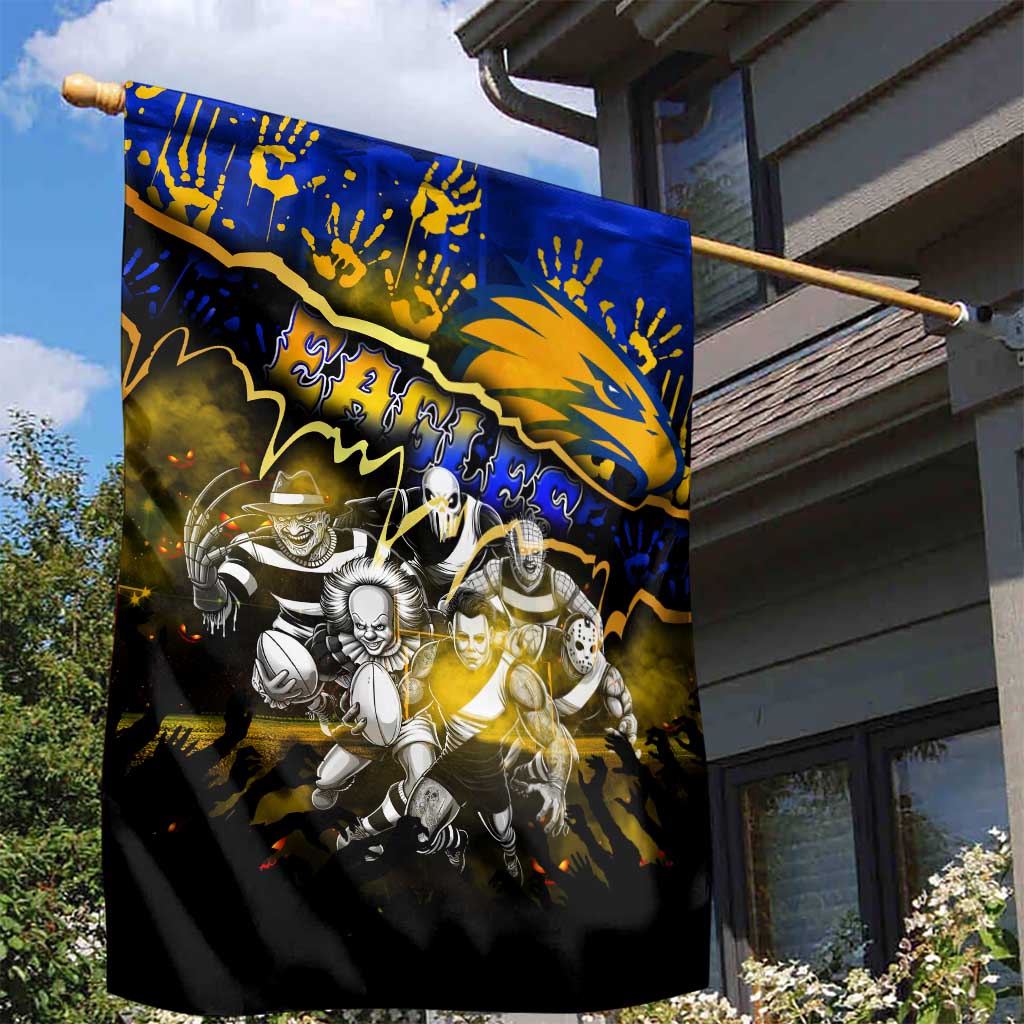 Step Into Horror Domain Eagles Football Garden Flag Halloween Horror Movie Characters - Aussie Hoodie
