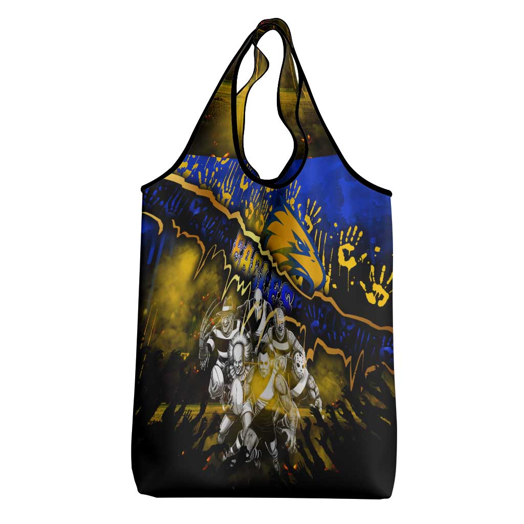 Step Into Horror Domain Eagles Football Grocery Bag Halloween Horror Movie Characters - Aussie Hoodie