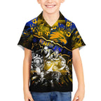 Step Into Horror Domain Eagles Football Hawaiian Shirt Halloween Horror Movie Characters - Aussie Hoodie