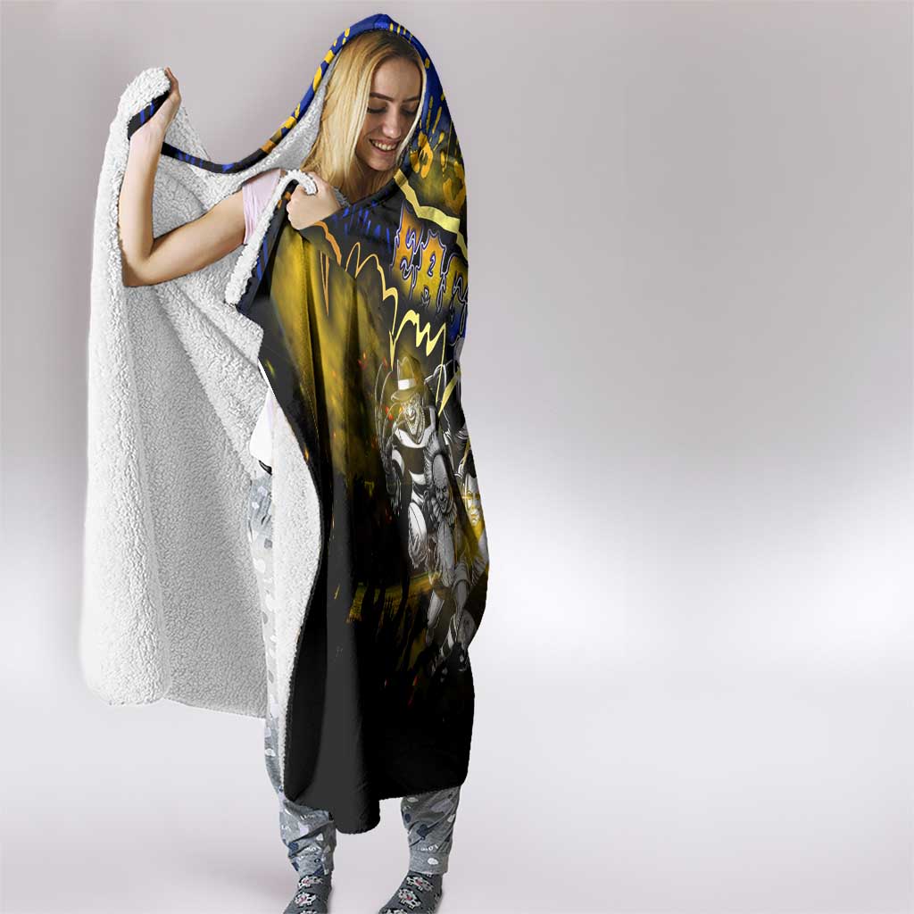Step Into Horror Domain Eagles Football Hooded Blanket Halloween Horror Movie Characters - Aussie Hoodie
