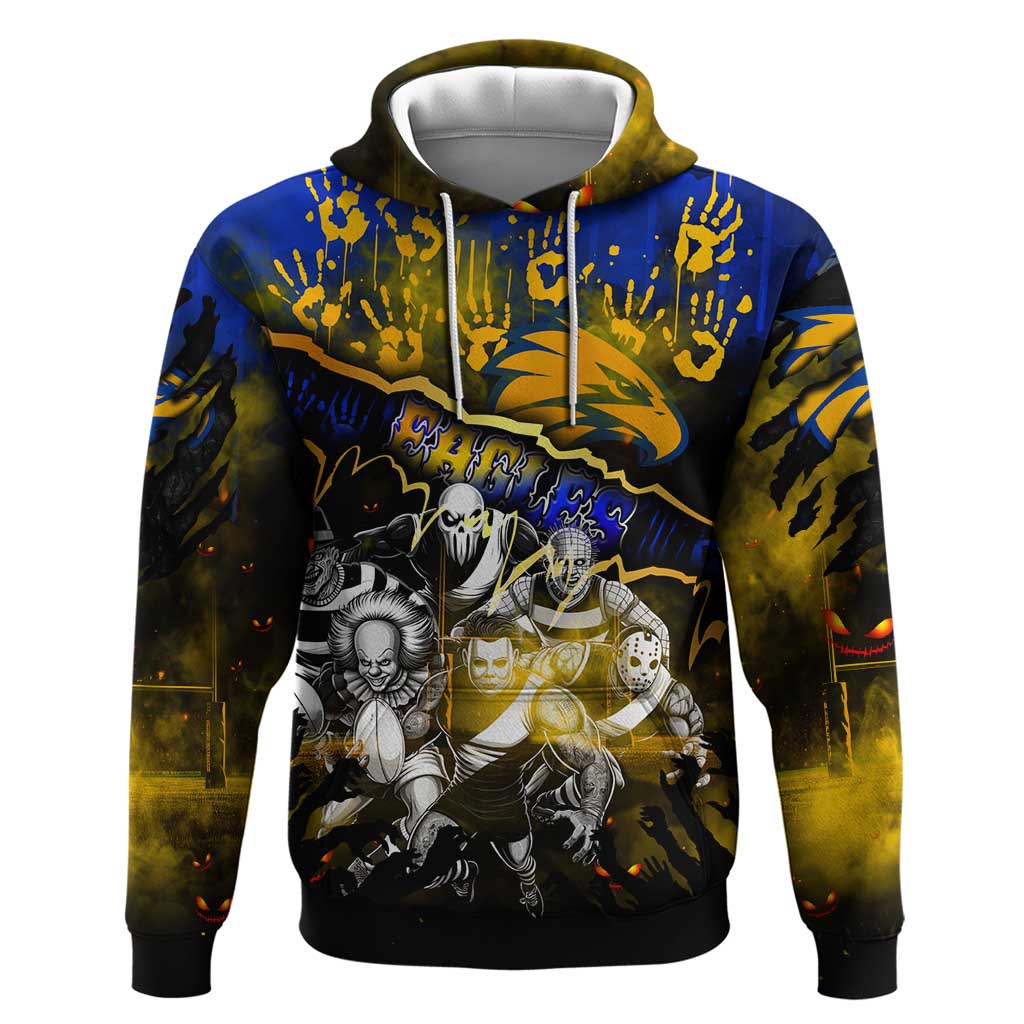 Step Into Horror Domain Eagles Football Hoodie Halloween Horror Movie Characters - Aussie Hoodie