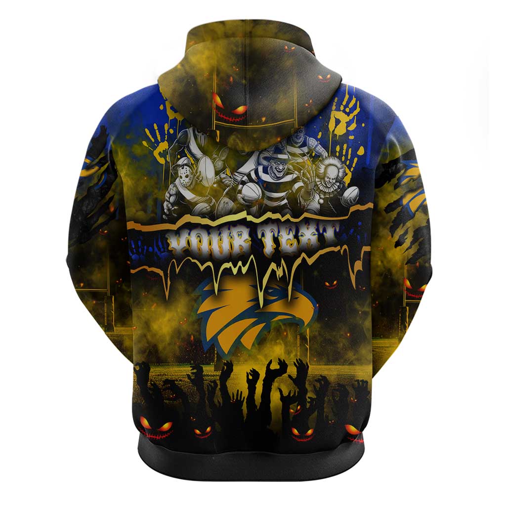 Step Into Horror Domain Eagles Football Hoodie Halloween Horror Movie Characters - Aussie Hoodie