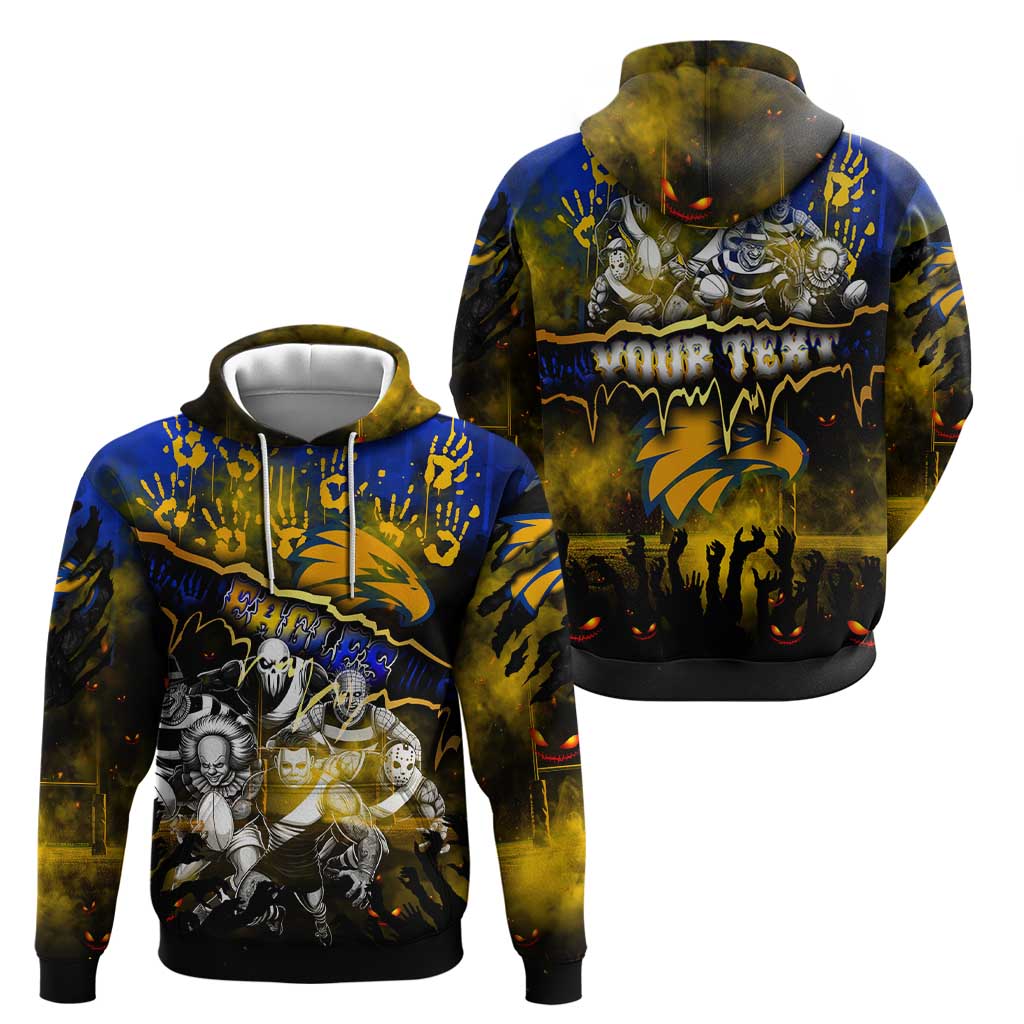 Step Into Horror Domain Eagles Football Hoodie Halloween Horror Movie Characters - Aussie Hoodie