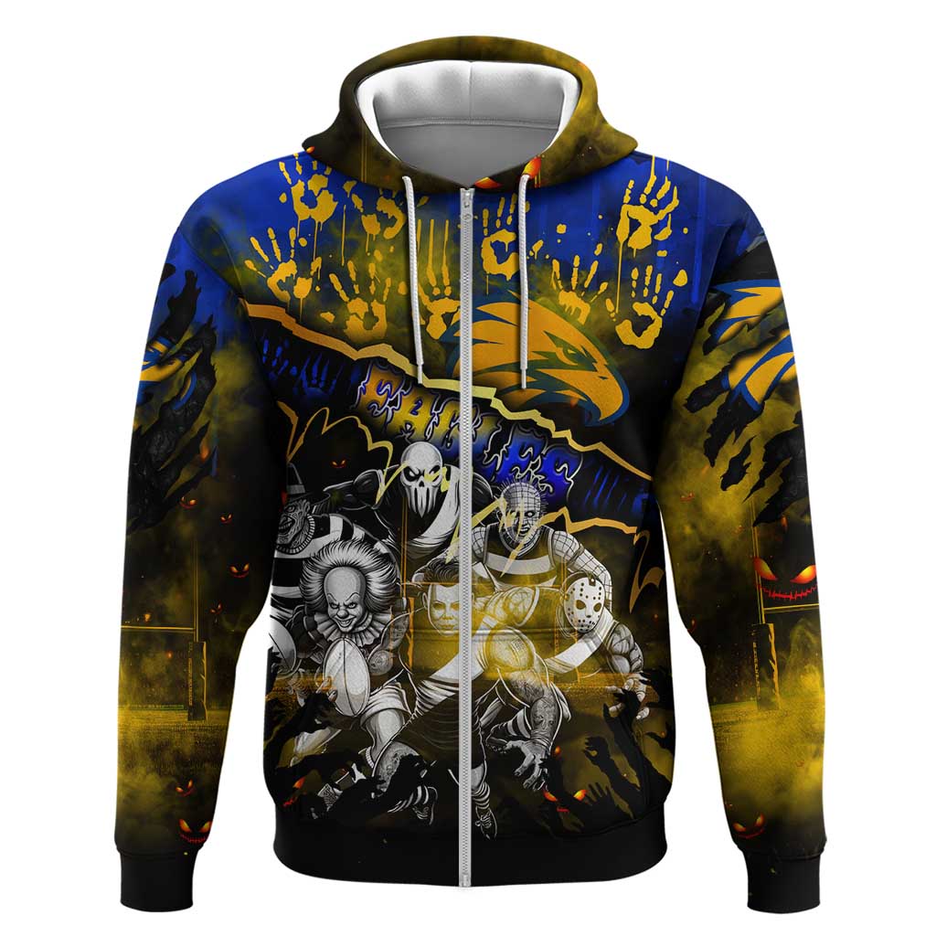 Step Into Horror Domain Eagles Football Hoodie Halloween Horror Movie Characters - Aussie Hoodie