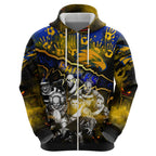 Step Into Horror Domain Eagles Football Hoodie Halloween Horror Movie Characters - Aussie Hoodie