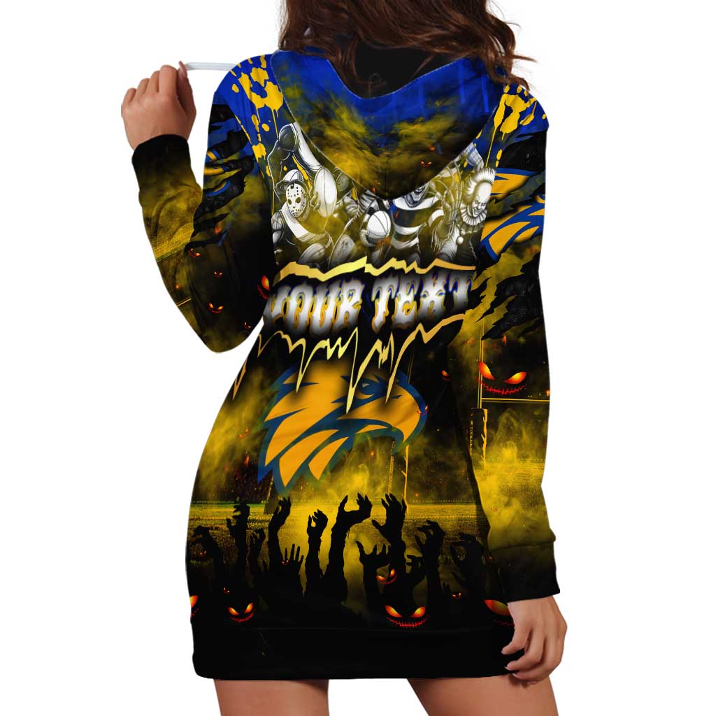 Step Into Horror Domain Eagles Football Hoodie Dress Halloween Horror Movie Characters - Aussie Hoodie