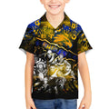 Step Into Horror Domain Eagles Football Kid Hawaiian Shirt Halloween Horror Movie Characters - Aussie Hoodie