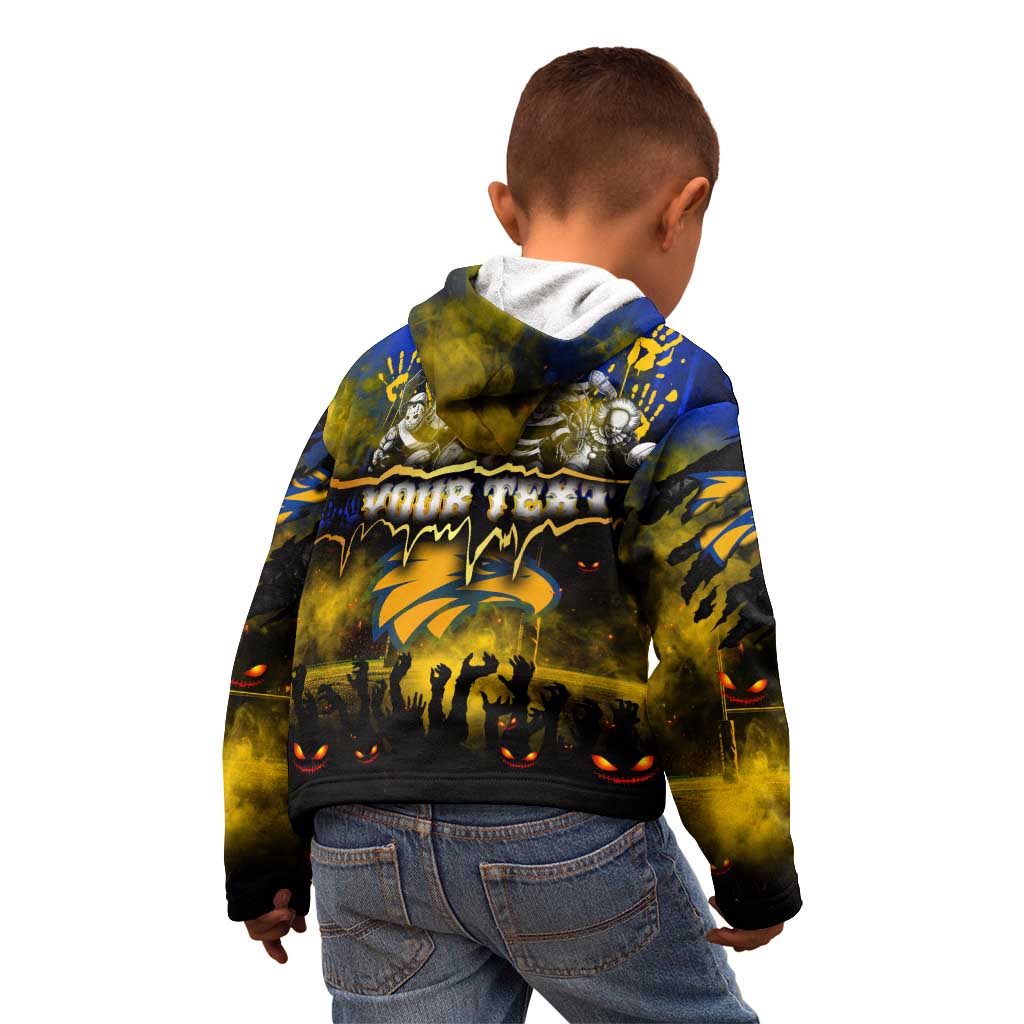 Step Into Horror Domain Eagles Football Kid Hoodie Halloween Horror Movie Characters - Aussie Hoodie
