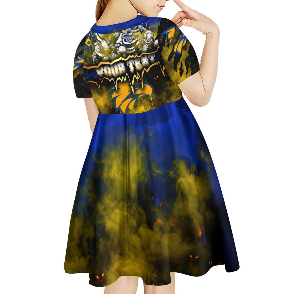 Step Into Horror Domain Eagles Football Kid Short Sleeve Dress Halloween Horror Movie Characters - Aussie Hoodie
