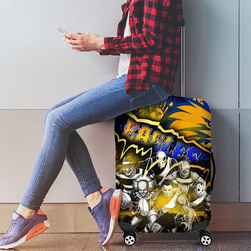 Step Into Horror Domain Eagles Football Luggage Cover Halloween Horror Movie Characters - Aussie Hoodie