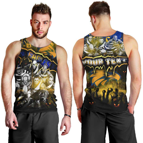 Step Into Horror Domain Eagles Football Men Tank Top Halloween Horror Movie Characters - Aussie Hoodie