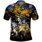 Step Into Horror Domain Eagles Football Polo Shirt Halloween Horror Movie Characters - Aussie Hoodie