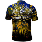 Step Into Horror Domain Eagles Football Polo Shirt Halloween Horror Movie Characters - Aussie Hoodie