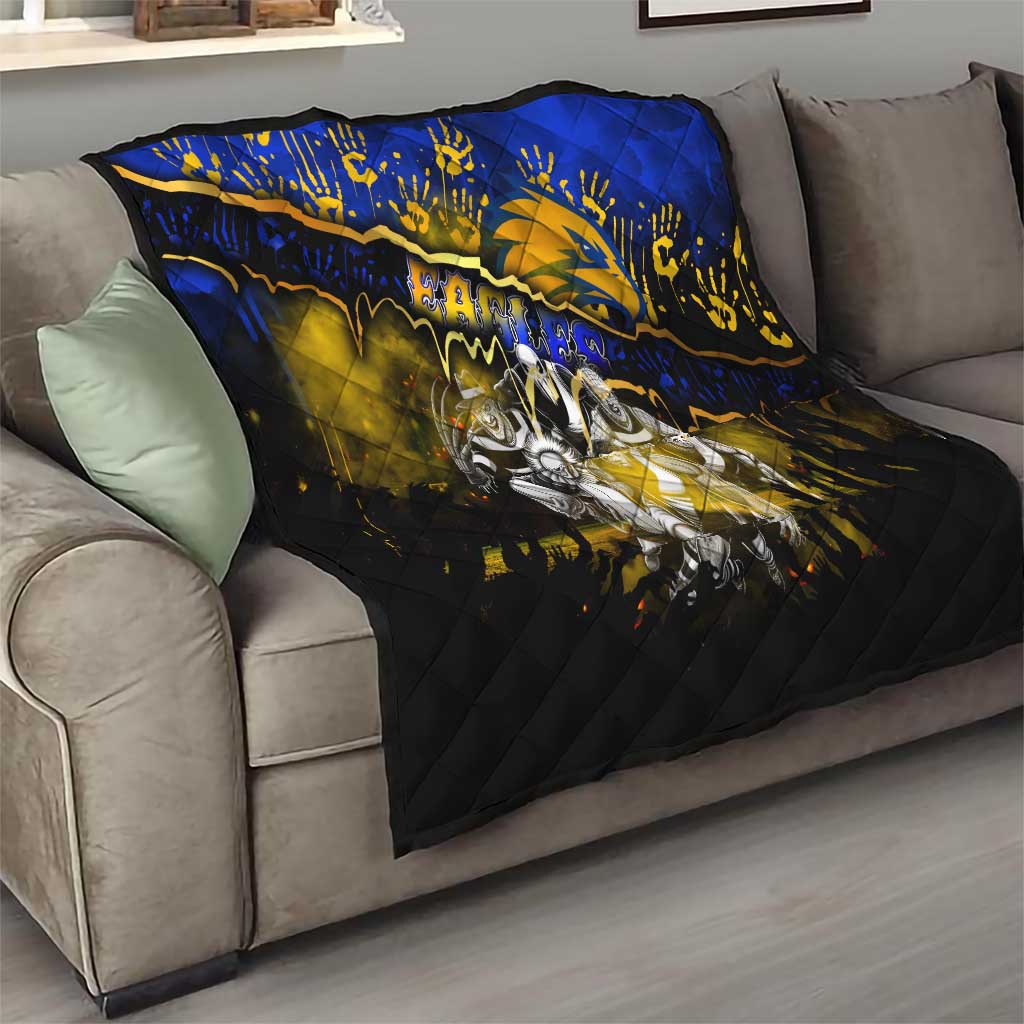 Step Into Horror Domain Eagles Football Quilt Halloween Horror Movie Characters - Aussie Hoodie