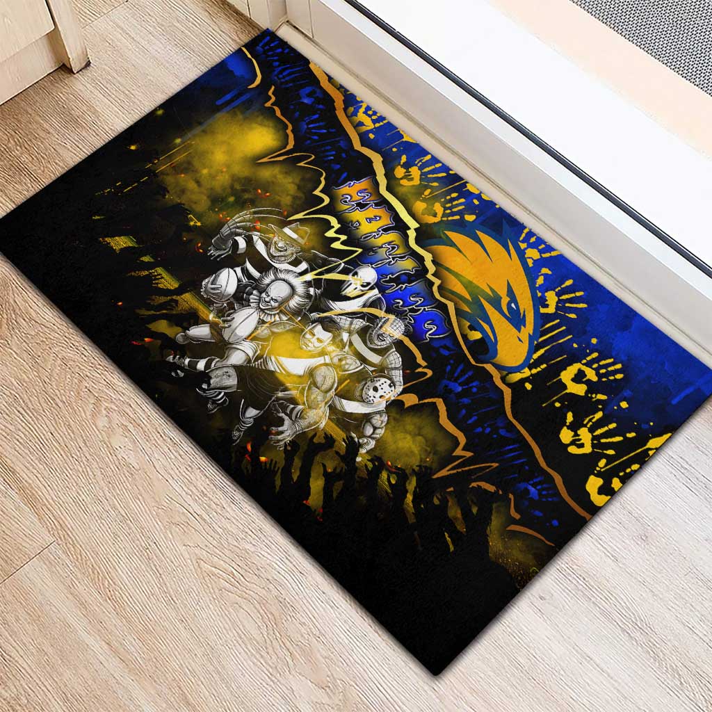 Step Into Horror Domain Eagles Football Rubber Doormat Halloween Horror Movie Characters - Aussie Hoodie