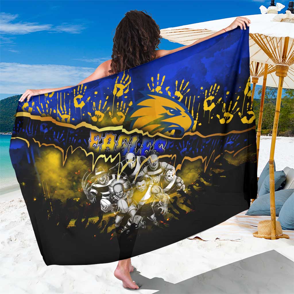Step Into Horror Domain Eagles Football Sarong Halloween Horror Movie Characters - Aussie Hoodie