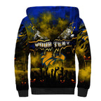 Step Into Horror Domain Eagles Football Sherpa Hoodie Halloween Horror Movie Characters - Aussie Hoodie