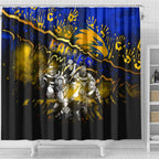 Step Into Horror Domain Eagles Football Shower Curtain Halloween Horror Movie Characters - Aussie Hoodie