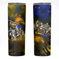 Step Into Horror Domain Eagles Football Skinny Tumbler Halloween Horror Movie Characters - Aussie Hoodie