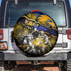 Step Into Horror Domain Eagles Football Spare Tire Cover Halloween Horror Movie Characters - Aussie Hoodie