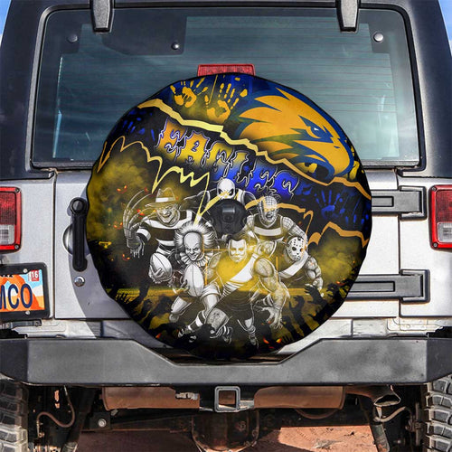 Step Into Horror Domain Eagles Football Spare Tire Cover Halloween Horror Movie Characters - Aussie Hoodie