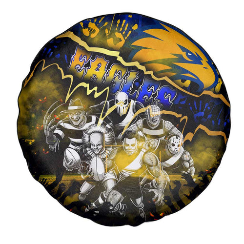Step Into Horror Domain Eagles Football Spare Tire Cover Halloween Horror Movie Characters - Aussie Hoodie