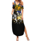 Step Into Horror Domain Eagles Football Summer Maxi Dress Halloween Horror Movie Characters - Aussie Hoodie