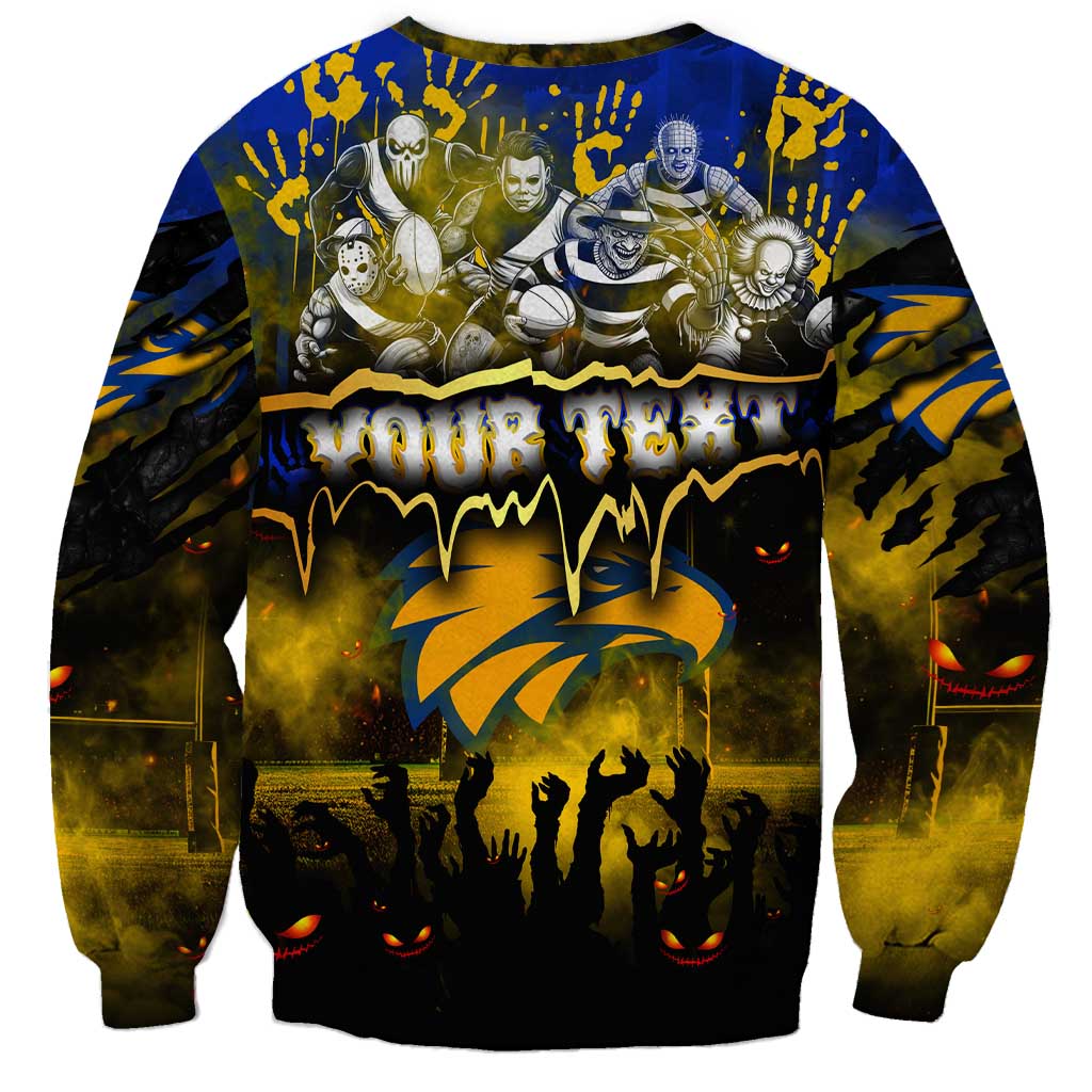 Step Into Horror Domain Eagles Football Sweatshirt Halloween Horror Movie Characters - Aussie Hoodie