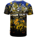 Step Into Horror Domain Eagles Football T Shirt Halloween Horror Movie Characters - Aussie Hoodie