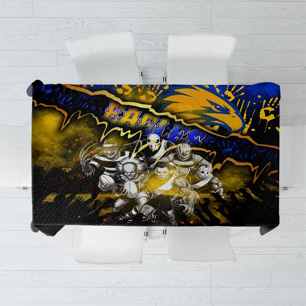 Step Into Horror Domain Eagles Football Tablecloth Halloween Horror Movie Characters - Aussie Hoodie