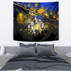 Step Into Horror Domain Eagles Football Tapestry Halloween Horror Movie Characters - Aussie Hoodie