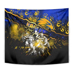 Step Into Horror Domain Eagles Football Tapestry Halloween Horror Movie Characters - Aussie Hoodie