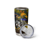 Step Into Horror Domain Eagles Football Tumbler Cup Halloween Horror Movie Characters - Aussie Hoodie