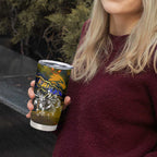 Step Into Horror Domain Eagles Football Tumbler Cup Halloween Horror Movie Characters - Aussie Hoodie