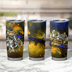 Step Into Horror Domain Eagles Football Tumbler Cup Halloween Horror Movie Characters - Aussie Hoodie