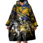 Step Into Horror Domain Eagles Football Wearable Blanket Hoodie Halloween Horror Movie Characters - Aussie Hoodie