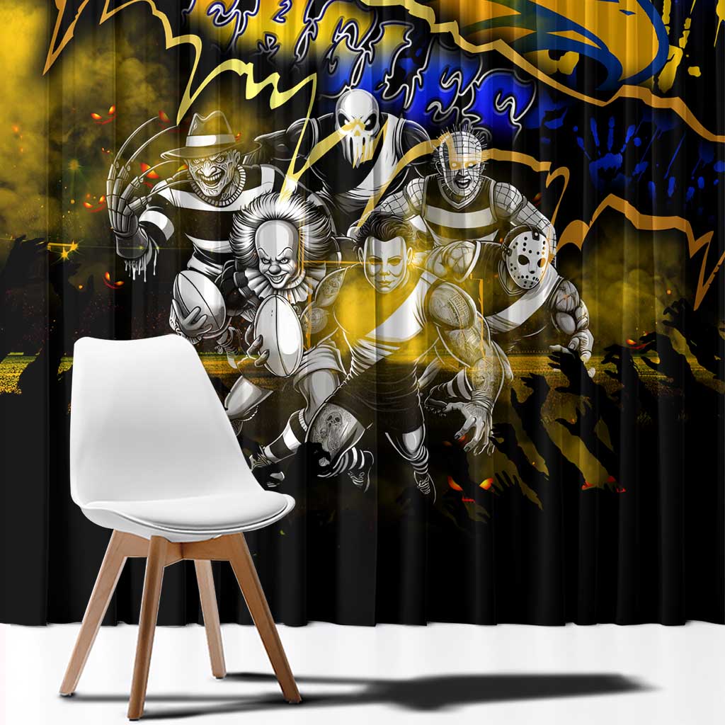 Step Into Horror Domain Eagles Football Window Curtain Halloween Horror Movie Characters - Aussie Hoodie