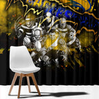 Step Into Horror Domain Eagles Football Window Curtain Halloween Horror Movie Characters - Aussie Hoodie