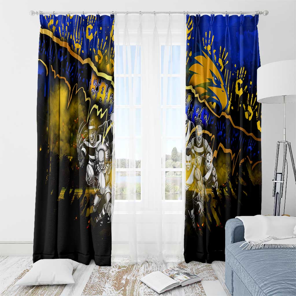 Step Into Horror Domain Eagles Football Window Curtain Halloween Horror Movie Characters - Aussie Hoodie