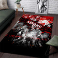 Step Into Horror Domain Swans Football Area Rug Halloween Horror Movie Characters - Aussie Hoodie