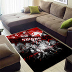 Step Into Horror Domain Swans Football Area Rug Halloween Horror Movie Characters - Aussie Hoodie