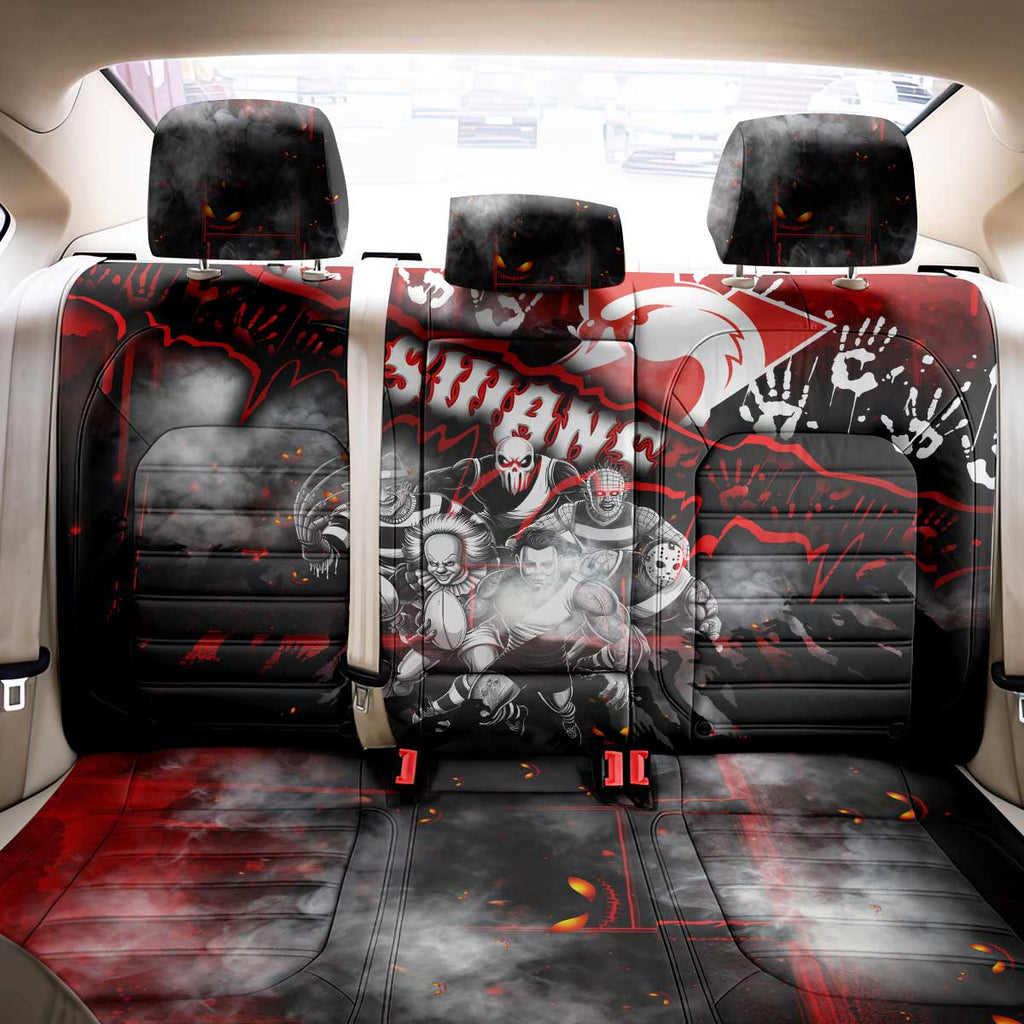Step Into Horror Domain Swans Football Back Car Seat Cover Halloween Horror Movie Characters - Aussie Hoodie