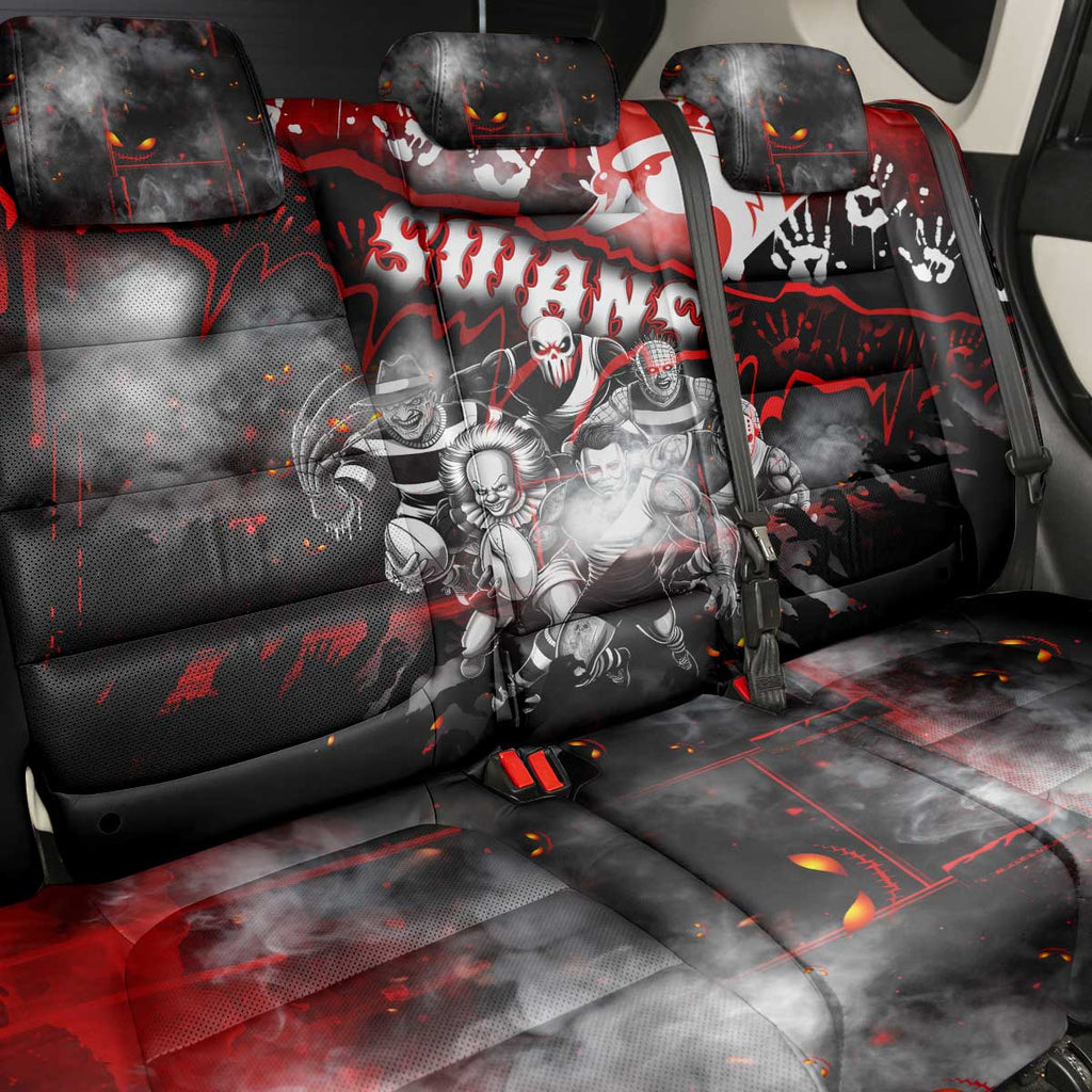 Step Into Horror Domain Swans Football Back Car Seat Cover Halloween Horror Movie Characters - Aussie Hoodie