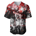 Step Into Horror Domain Swans Football Baseball Jersey Halloween Horror Movie Characters - Aussie Hoodie