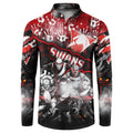 Step Into Horror Domain Swans Football Button Sweatshirt Halloween Horror Movie Characters - Aussie Hoodie