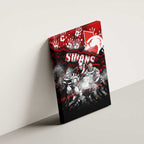 Step Into Horror Domain Swans Football Canvas Wall Art Halloween Horror Movie Characters - Aussie Hoodie