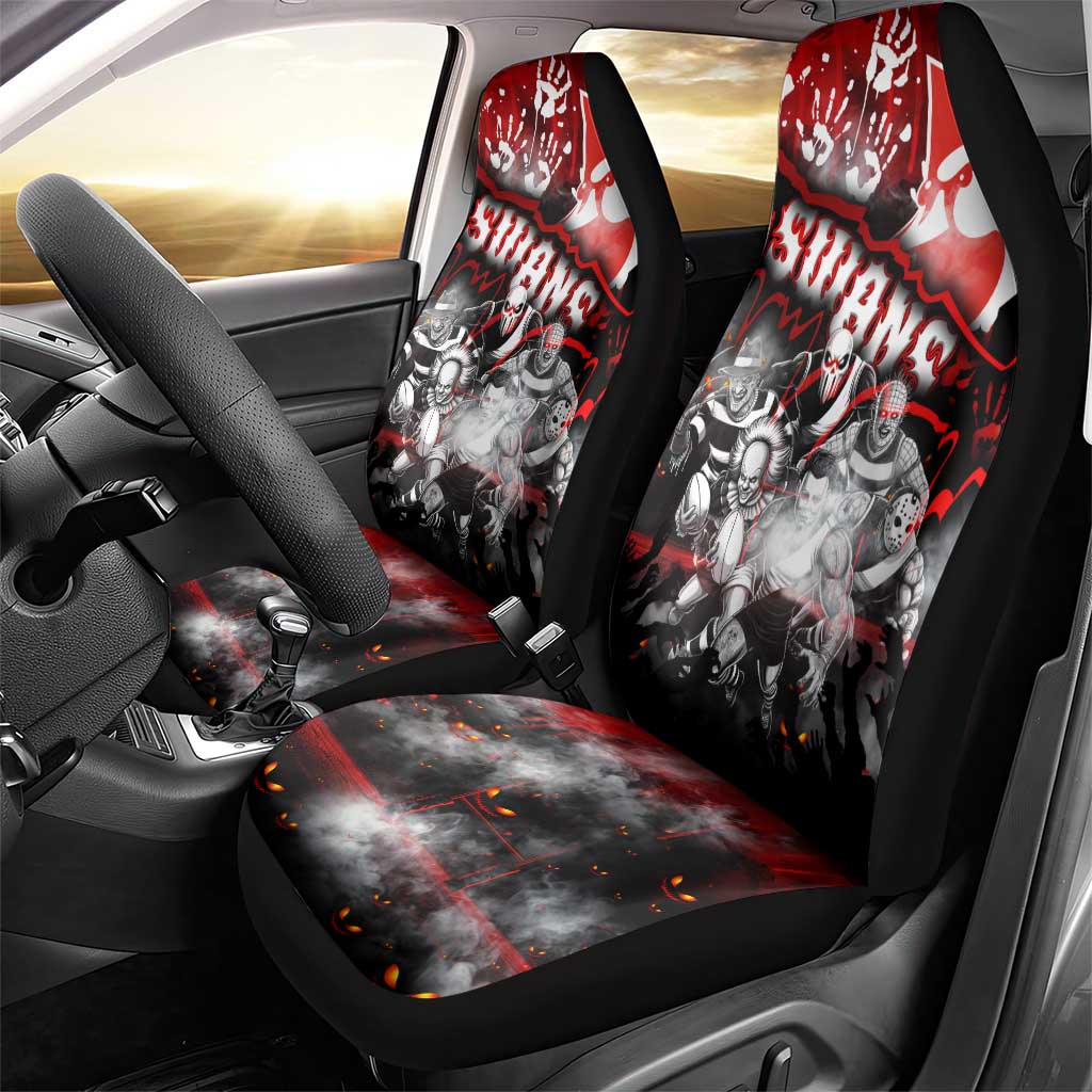 Step Into Horror Domain Swans Football Car Seat Cover Halloween Horror Movie Characters - Aussie Hoodie